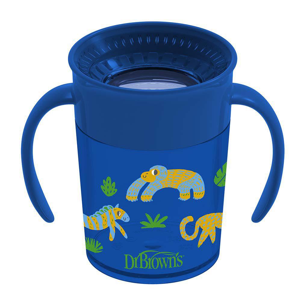 Vaso Entrenador Cheers 360° con Asas de 7 Oz para 6+ Meses de Plástico Color Azul Vaso Cheers 360 Azul con Asas 7 Onzas