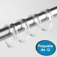 Ganchos Set De 12 Pzs Transparentes - Interdesign