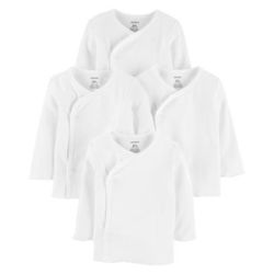 Camisas Con Abertura Blancas 4 Pzas - Carter´s Varias Tallas