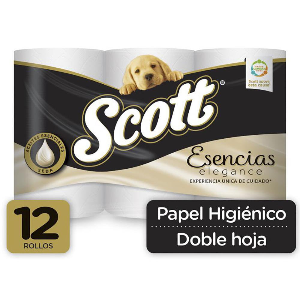 Papel Higiénico Doble Hoja Esencias Elegance, 12 Rollos Papel Higiénico Doble Hoja Esencia…