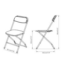 Silla De Exterior Plegable Elliot Blanca - Newstorm