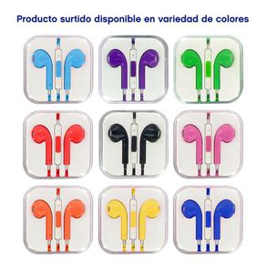 Audífonos Con Control De Volumen Colores Surtidos