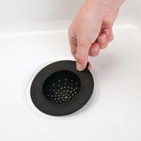 Colador Para Lavaplatos De Silicón Negro - Interdesign