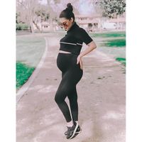 Legging Con Soporte Para El Vientre Color Negro - Belly Bandit Varias Tallas