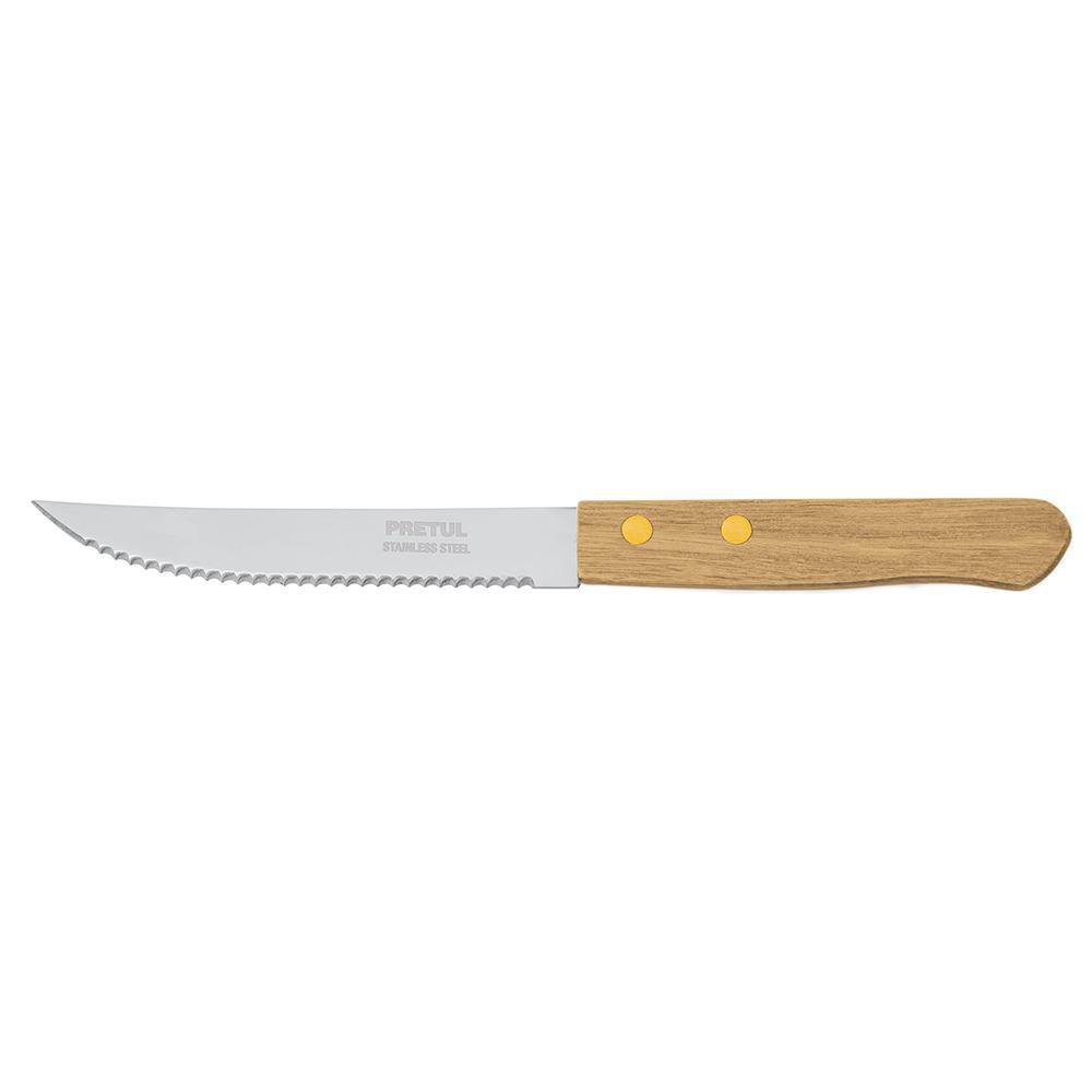 Cuchillo con Sierra y Mango Madera 5 Plg
