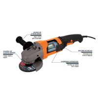 Esmeriladora Angular 4.5 Plg 1300W - Truper