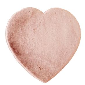 Alfombra Afelpada Corazón Rosa - Viva