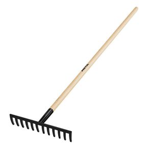 Rastrillo Recto De Metal Y Madera 12 Dientes - Pretul