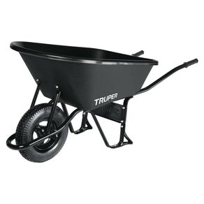 Carretilla Plástica Color Negro De 6 Ft³ - Truper