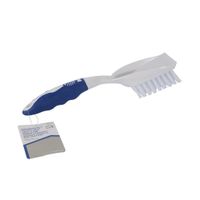 Cepillo Para Vajilla De Plástico Color Blanco Mango Azul - Home Plus