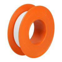 Cinta De Teflón 1/2 Plg X 7 M Con Empaque Color Naranja - Truper