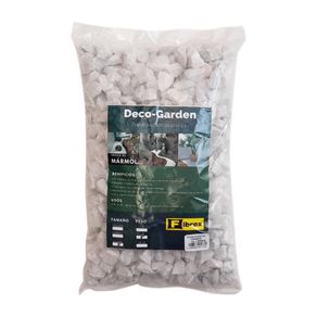 Bolsa De Piedra Decorativa Blanca Grande - Fibrex Varios Tamaños