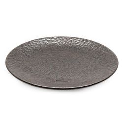 Plato Para Cena 10.6 Plg Café Metálico - Niu Haus