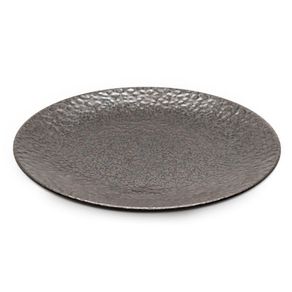Plato Para Cena 10.6 Plg Café Metálico - Niu Haus
