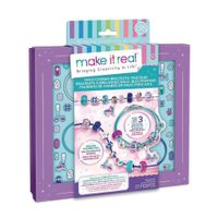Set De Creación De Pulseras De Encanto Azul Puro 27 Pzas - Make It Real