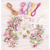 Set De Creación De Pulseras Encanto De La Naturaleza Sueños Cristalinos 460 Pzas - Make It Real