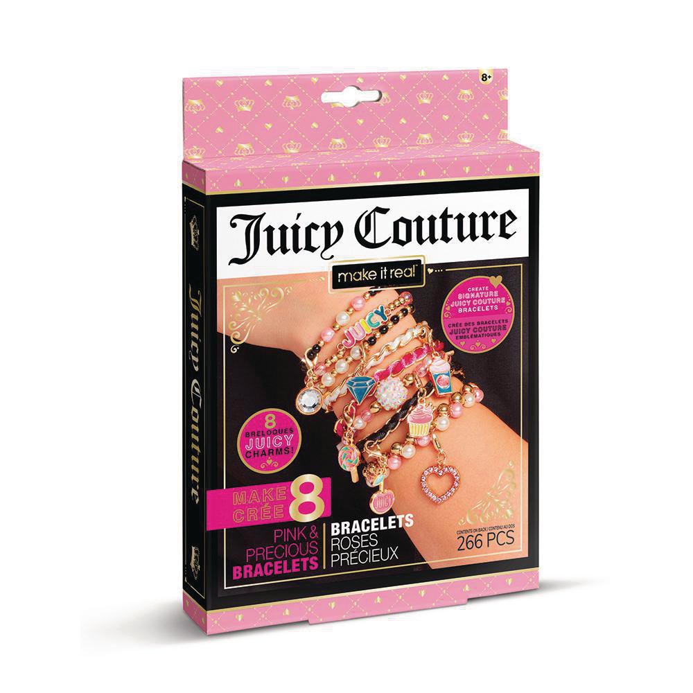 Set de Pulseras Personalizables Juicy Couture Mini Pink and Precious de 266 Piezas para 8+…