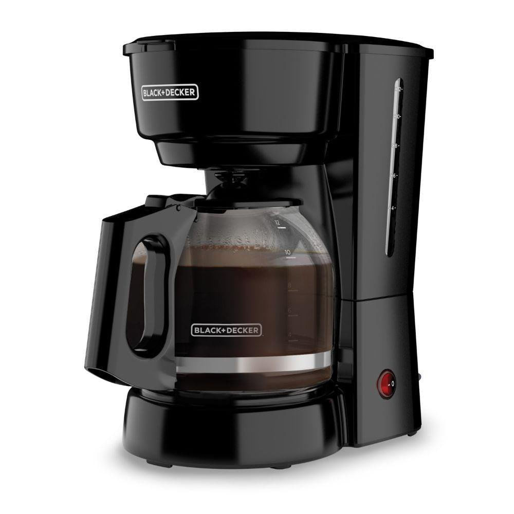 Cafetera con Jarra de Vidrio para 12 Tazas Color Negro