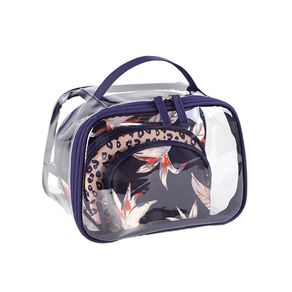 Set De 3 Cosmetiqueras Navy Flores - Viva