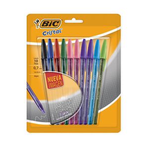 Bolígrafos De Precisión Y Suavidad Fashion Varios Colores 10 Unidades - Bic