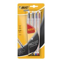 Bolígrafos De Precisión Escritura Fina Varios Colores 4 Unidades - Bic