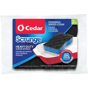 Esponja Para Uso Pesado Color Negro Con Azul - O-cedar