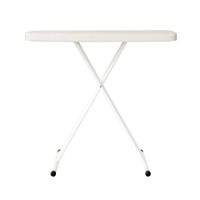Mesa de Exterior Plástica Plegable Blanca - Newstorm