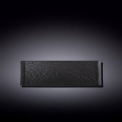 Fuente De Porcelana Color Negro 11.75X3.75 Plg - Wilmax
