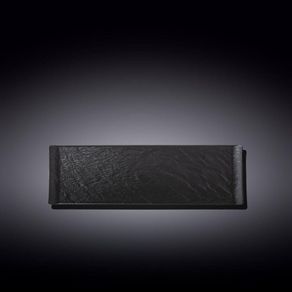 Fuente De Porcelana Color Negro 11.75X3.75 Plg - Wilmax