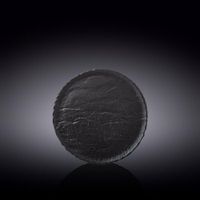 Plato De Porcelana Color Negro Para Postre 7 Plg - Wilmax