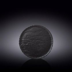Plato De Porcelana Color Negro Para Postre 7 Plg - Wilmax