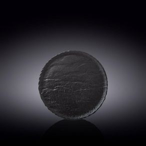 Plato De Porcelana Color Negro Para Postre 7 Plg - Wilmax