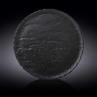 Plato Base De Porcelana Color Negro 13 Plg - Wilmax