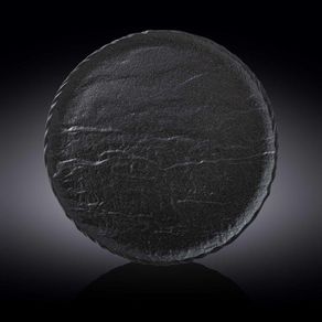 Plato Base De Porcelana Color Negro 13 Plg - Wilmax