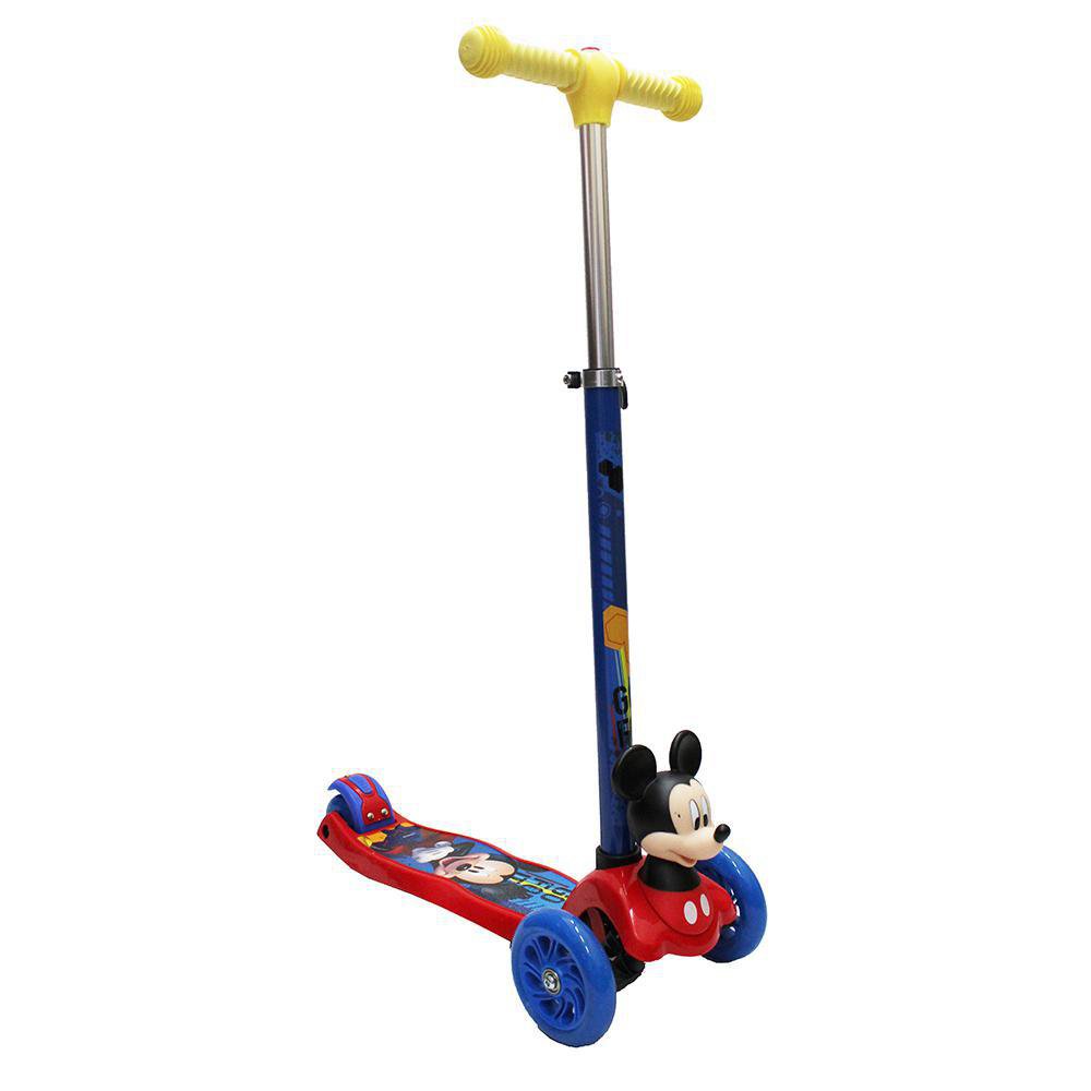 Monopatín de 3 Ruedas Diseño de Mickey Mouse en 3D para Niño Color Azul y Rojo Monopatín I…
