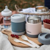 Frasco Térmico Para Almacenar Comida Color Rosado - Beaba