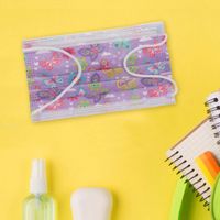 Mascarilla Desechable Para Niños Mariposas Morada - Koala