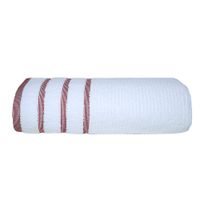 Toalla De Baño 90X150 Cm Blanco Líneas - Viva