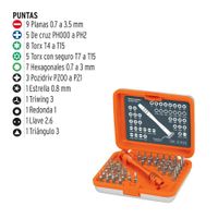 Juego Desarmadores De Joyero Punta Intercambiable 42 Pzas - Truper