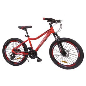 Bicicleta Mtb Rin 24 De Aluminio Color Rojo - Diamond