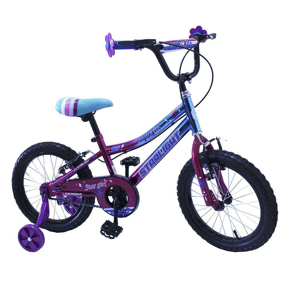 Bicicleta BMX Magic Rin 16 Freno V para Niña Color Morado Bicicleta BMX Rin 16 Freno V Mor…