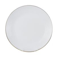 Plato Para Ensalada Blanco Con Borde Dorado 7.5 Plg - Toscana
