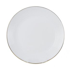 Plato Para Ensalada Blanco Con Borde Dorado 7.5 Plg - Toscana