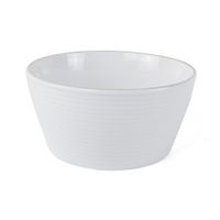Bowl Blanco Con Borde Dorado 6 Plg - Toscana