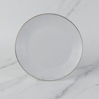 Plato Para Ensalada Blanco Con Borde Dorado 7.5 Plg - Toscana