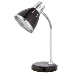 Lámpara Para Escritorio Color Plateada Con Negro 40W - Z
