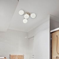 Lámpara. Techo Níquel Satinado 4L E27 40W - Z