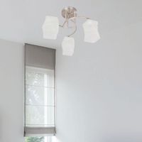 Lámpara. Techo Níquel Satinado 3L E27 40W - Z
