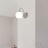 Lámpara. Pared Níquel Satinado 1L E27 60W - Z
