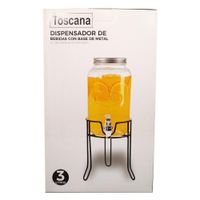 Frasco 3L Con Chorrito Y Base Metal - Nordika